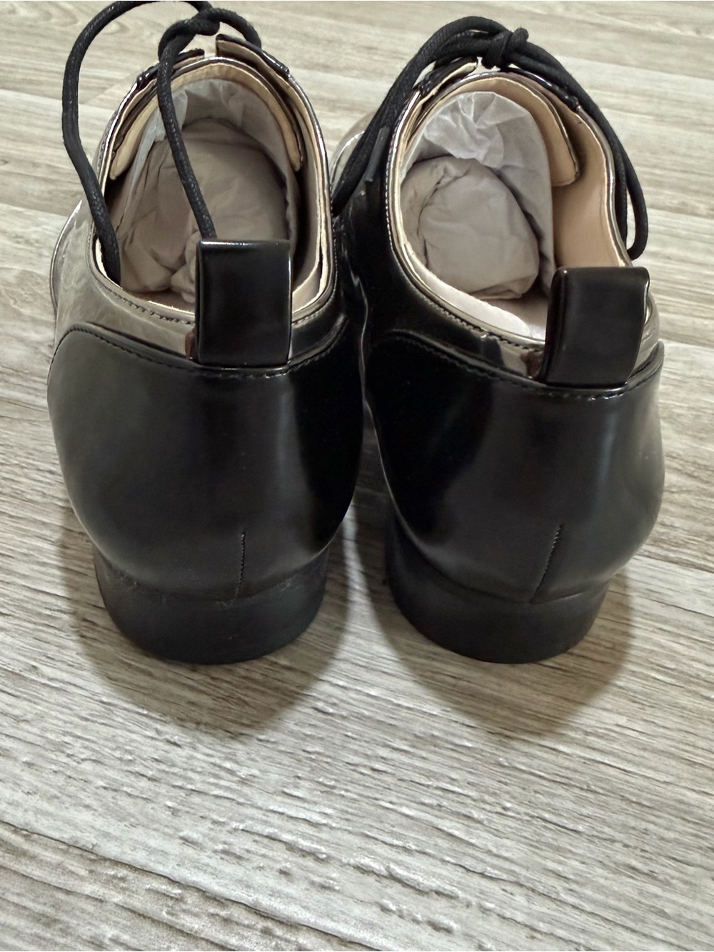 Nine West Hyida Metallic Silver Lace-Up Oxford Shoes Size 9 - Picture 5 of 6
